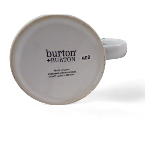 Burton + Burton Golf Themed Mug 2005 Microwave Dishwasher Safe Golf Clubs Tees - Picture 3 of 3